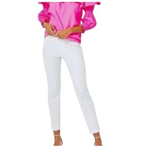 NWT Lilly Pulitzer White Kelly Ankle Pants Resort Vacation Preppy Classic‎